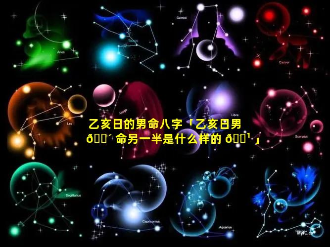 乙亥日的男命八字「乙亥日男 🐴 命另一半是什么样的 🌹 」